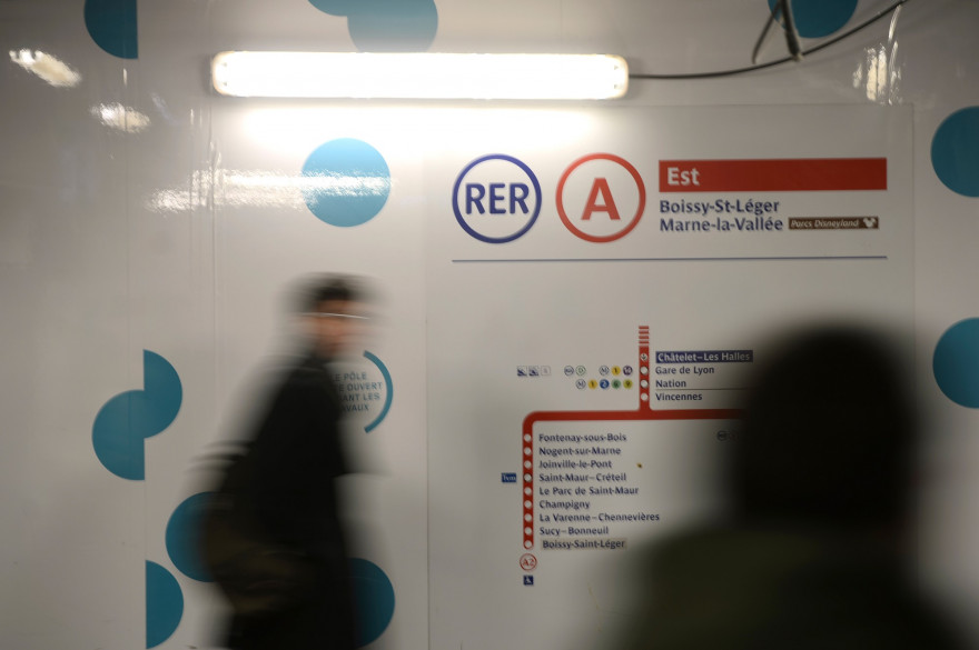 Le RER A à Châtelet-les-Halles