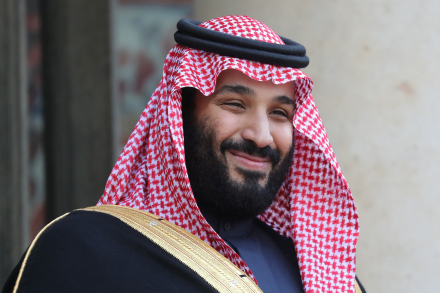 Le prince héritier d'Arabie Saoudite Mohammed ben Salmane en avril 2018 à l'Élysée