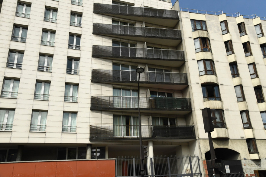 Immeuble Max Dormoy à Paris, où un enfant s'est supendu dans le vide