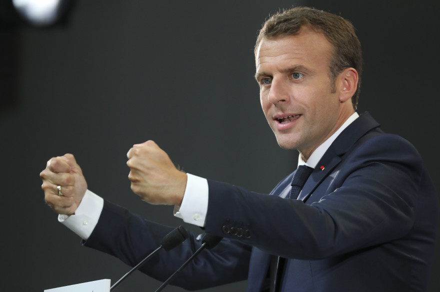 Emmanuel Macron, au G7, le 7 juin 2018