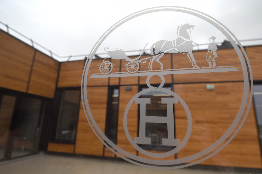 Le logo de Hermès à Allenjoie, dans le Doubs (Illustration)