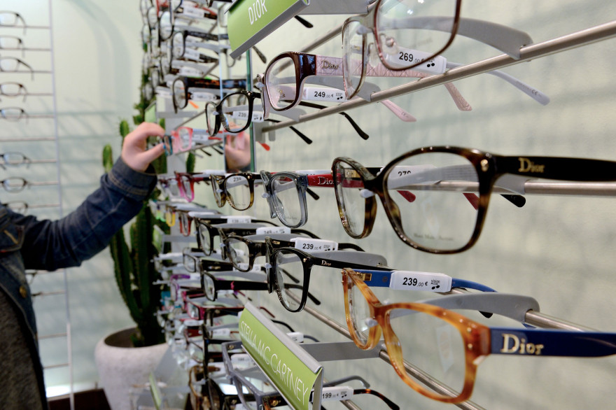 Des lunettes chez un opticien à Béthune, dans le nord de la France (illustration).