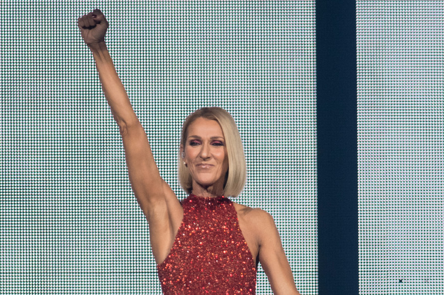 La chanteuse Céline Dion lors du concert d'ouverture de sa nouvelle tournée, "Courage", le 18 septembre 2019 à Québec