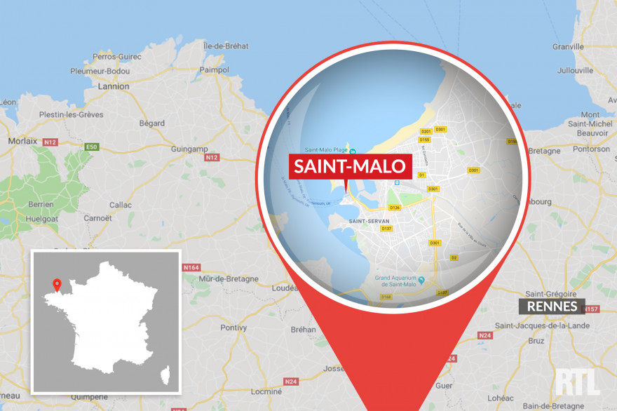 La ville de Saint-Malo, en Ille-et-Vilaine.