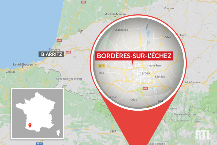 CARTE BORDÈRES-SUR-L'ÉCHEZ