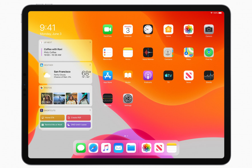 iPadOS repose sur la dernière version d'iOS et ajoute des fonctionnalités qui optimisent l'interface de l'iPad.