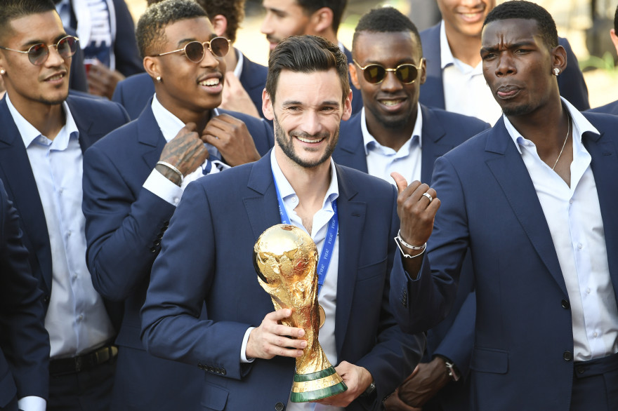 L'arrivée des Bleus à l'Élysée le 16 juillet