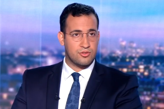 Alexandre Benalla sur le plateau de TF1, le 27 juillet 2018.