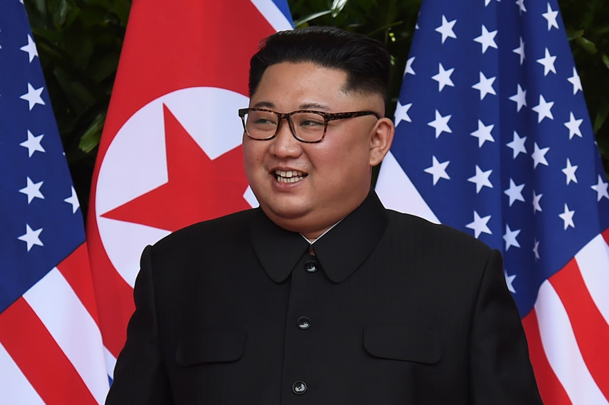 kim Jong Un lors du sommet avec Donald Trump, e 12 juin 2018 à Singapour