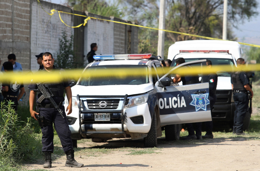 La police mexicaine en intervention