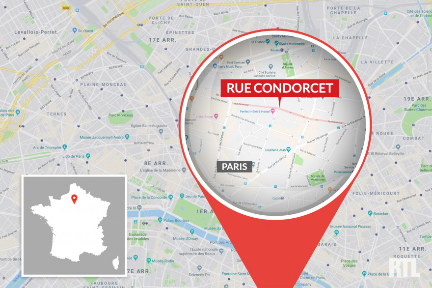 La rue Condorcet, à Paris