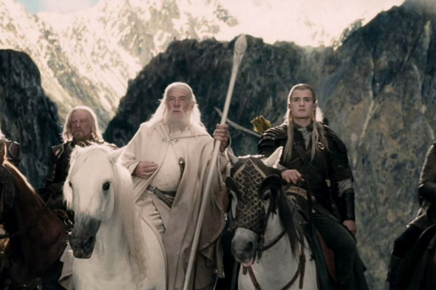 Gandalf et Legolas dans "Le Seigneur des Anneaux : Le Retour du Roi"