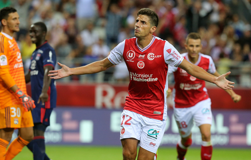 Pablo Chavarria a ouvert le score pour Reims face à Lyon le 17 août