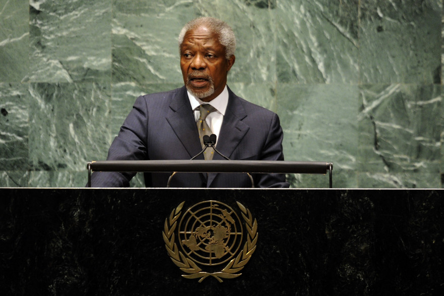 Kofi Annan, ici lors de la 66e session de l'Assemblée générale de l'ONU en 2012, est décédé samedi 18 août 2018 à l'âge de 80 ans