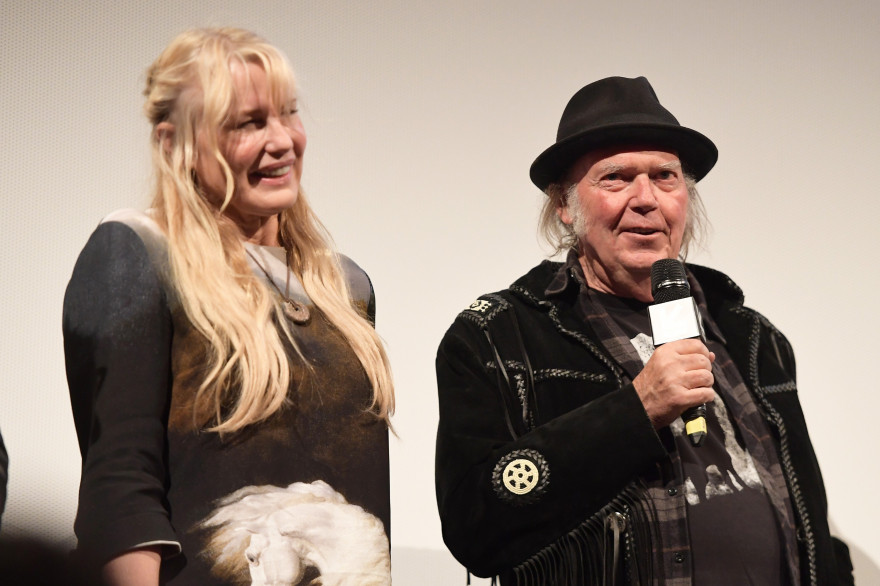 Daryl Hannah et Neil Young, le 15 mars 2018