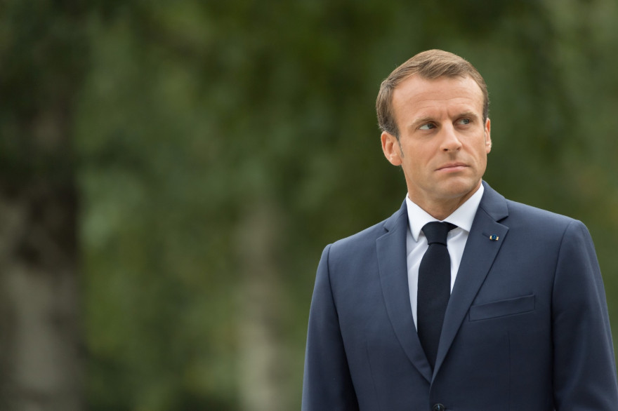 Emmanuel Macron le 30 août 2018 à Helsinki, en Finlande