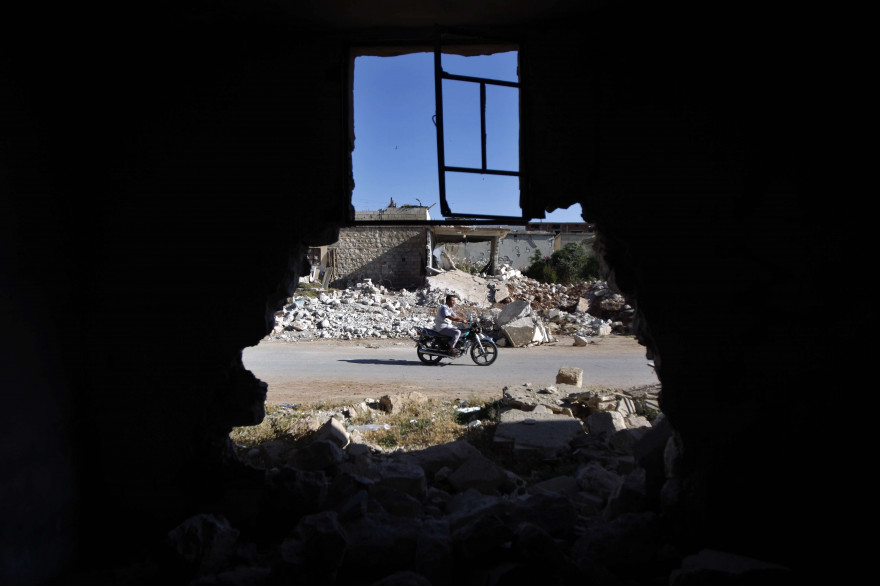 Une vue à Idelb en Syrie, dernier bastion rebelle