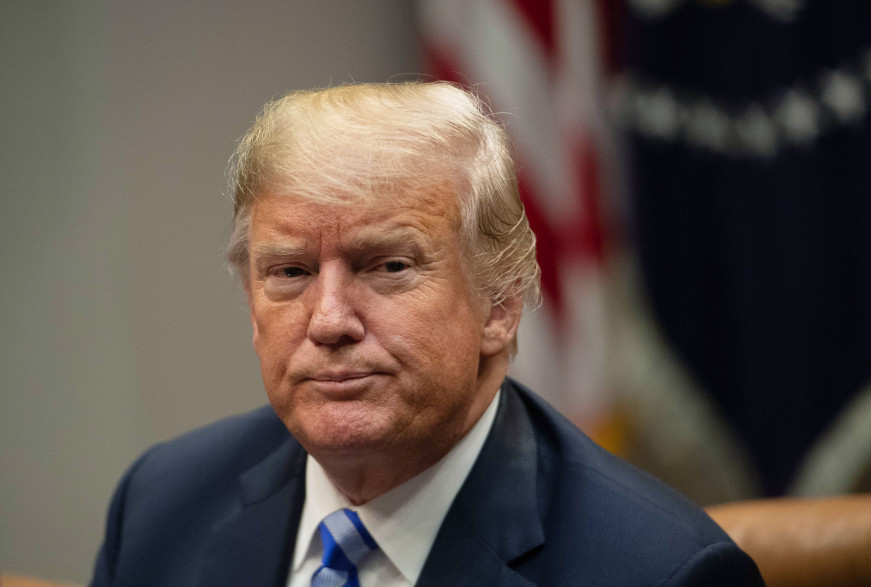 Donald Trump face à la presse le 5 septembre 2018 à Washington