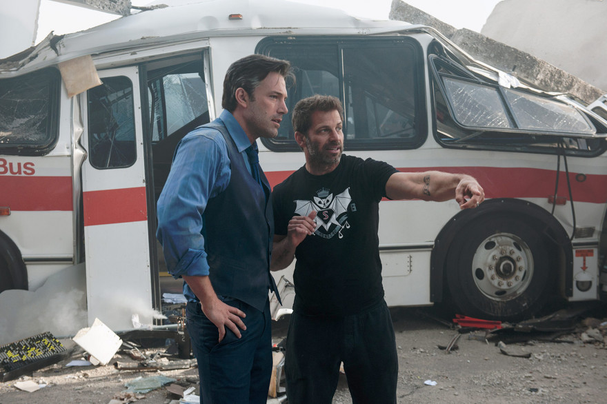 Ben Affleck et Zack Snyder sur le tournage de "Batman V Superman"