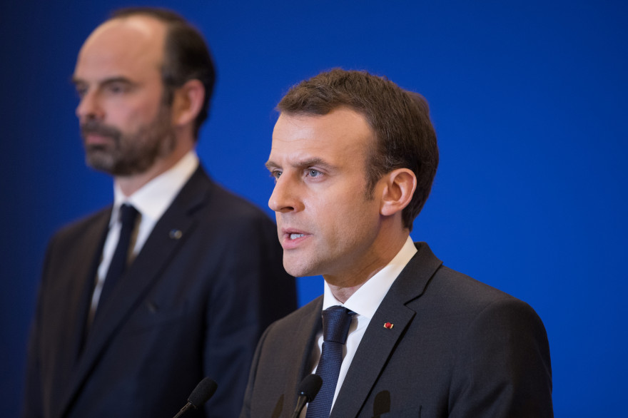 Édouard Philippe et Emmanuel Macron, le 23 mars 2018