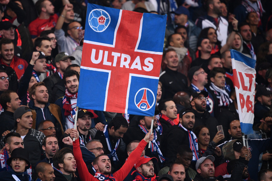 Des supporters du PSG le 7 octobre 2018 au Parc des Princes