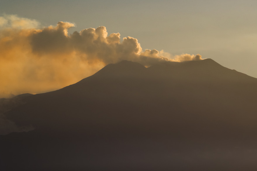 La volcan Etna en Sicile, Italie