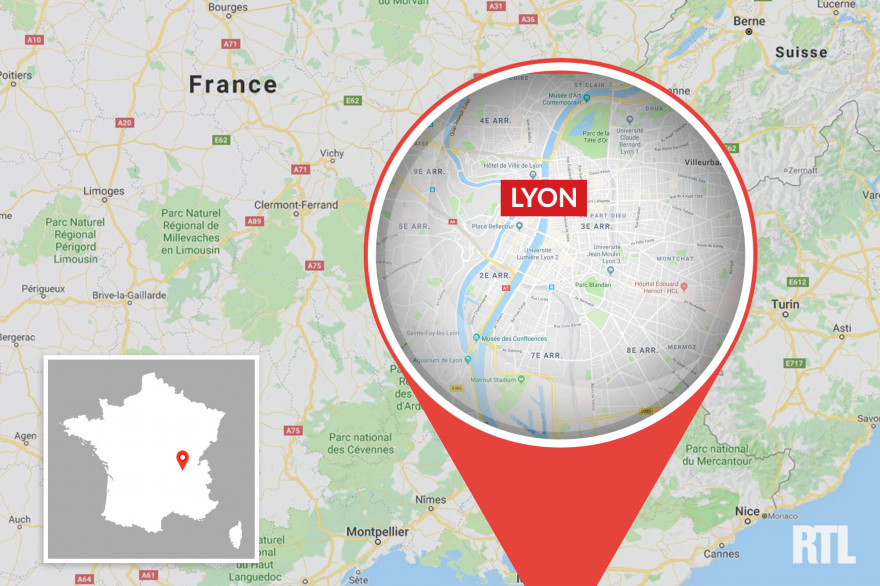 Lyon dans la région Auvergne-Rhône-Alpes
