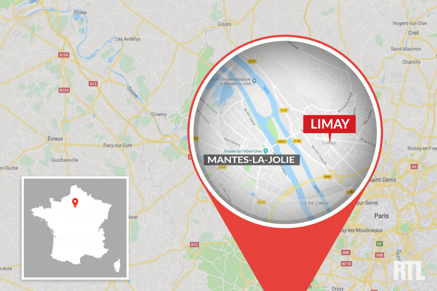 La commune de Limay, à côté de Mantes-la-Jolie, dans les Yvelines