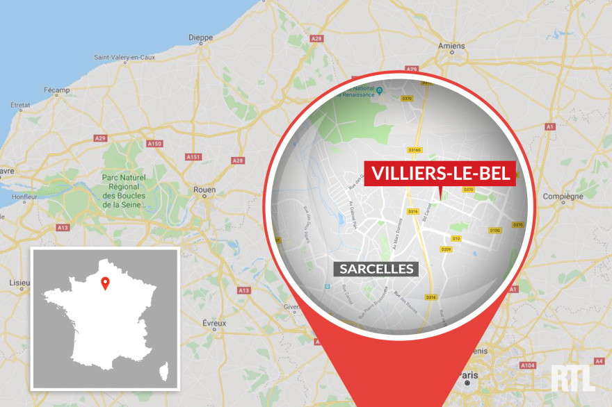 La ville de Villiers-le-Bel, dans le département du Val d'Oise