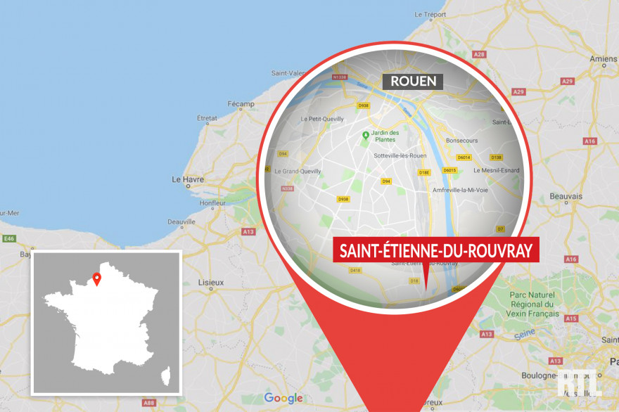 Saint-Étienne-du-Rouvray, dans l'agglomération de Rouen