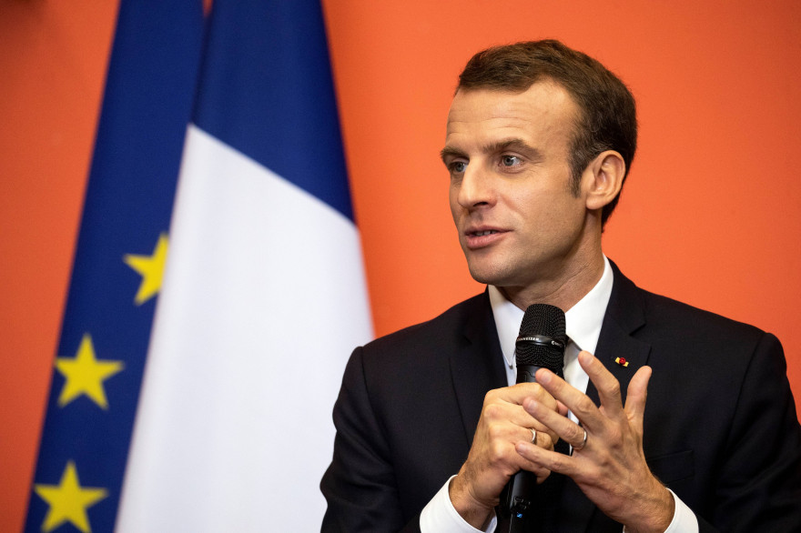 Emmanuel Macron à Lens, le 9 novembre 2018