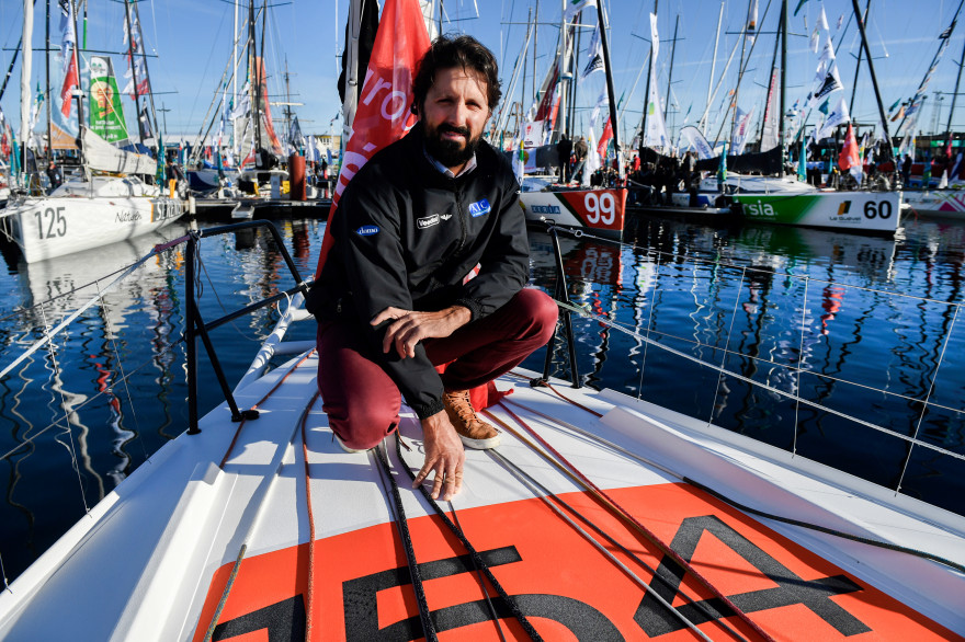 Yoann Richomme le 2 novembre 2018 à Saint-Malo