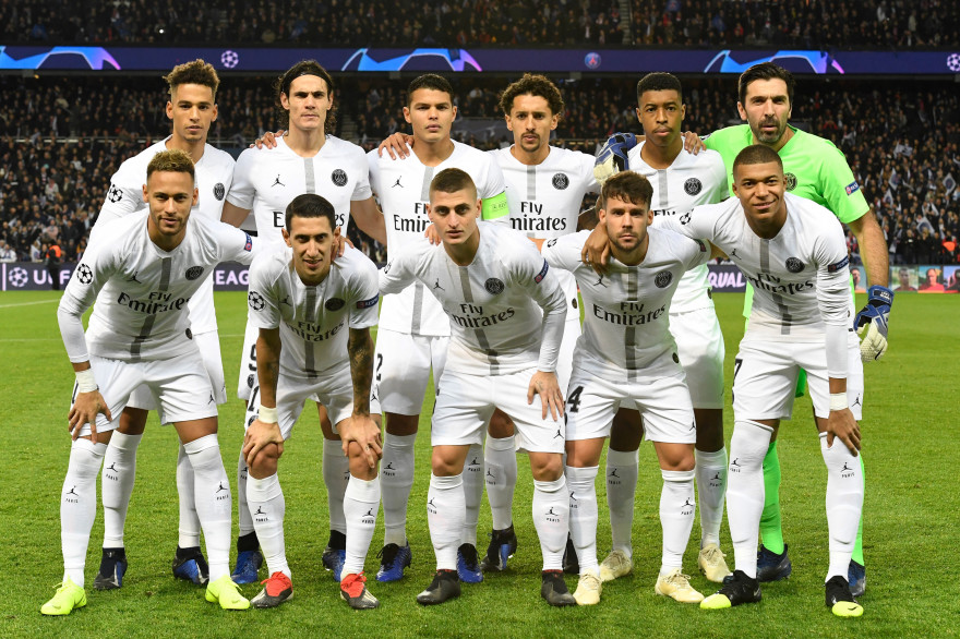 Le 11 de départ du PSG face à Liverpool le 28 novembre 2018 au Parc des Princes