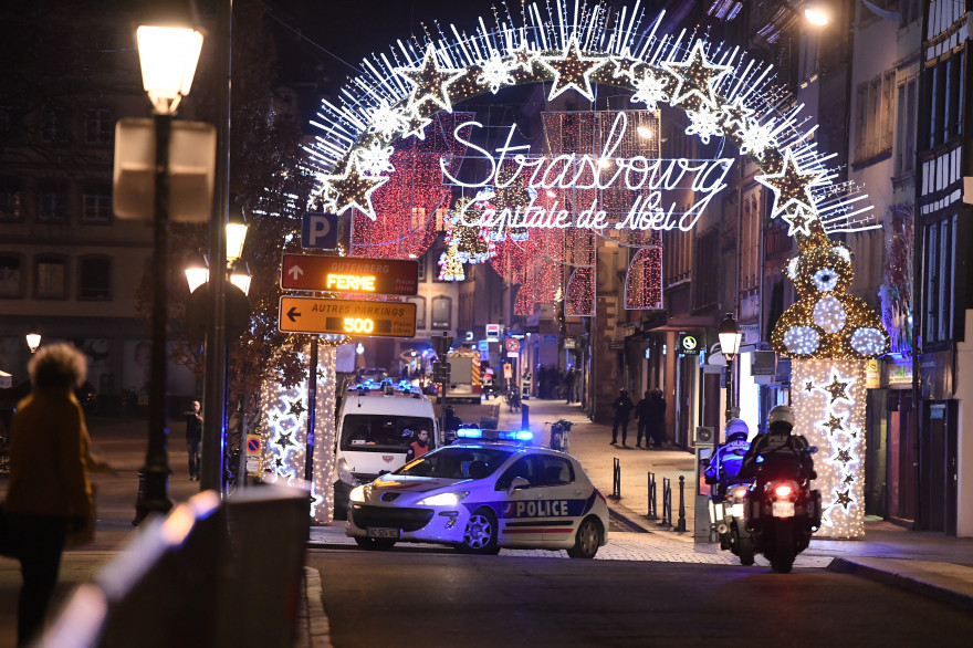 Le marché de Noël de Strasbourg le mardi 11 décembre 2018 après la fusillade