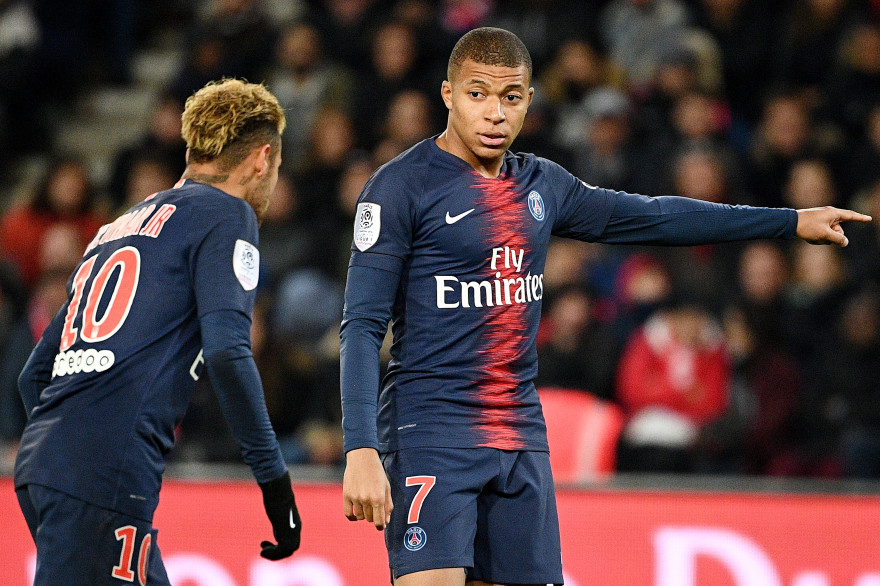 Neymar et Mbappé le 2 novembre 2018 au Parc des Princes