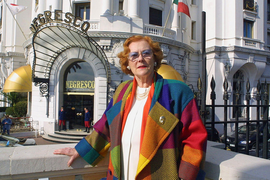Jeanne Augier, mythique propriétaire du Negreco à Nice