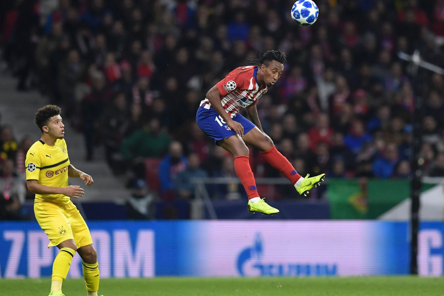 Gelson Martins avec l'Atlético de Madrid le 6 novembre 2019