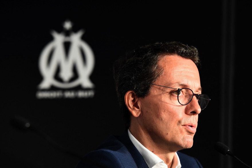 Le président de l'OM Jacques-Henri Eyraud le 1er septembre 2017
