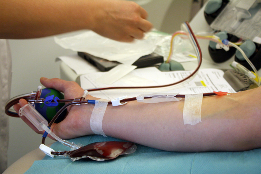 Une transfusion de sang