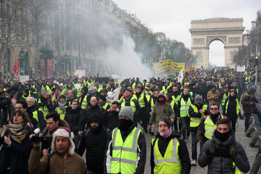 Les "gilets jaunes" étaient à nouveau mobilisés samedi 9 février 2019