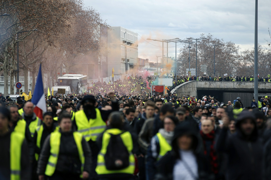 La mobilisation à Lyon le 9 février 2019
