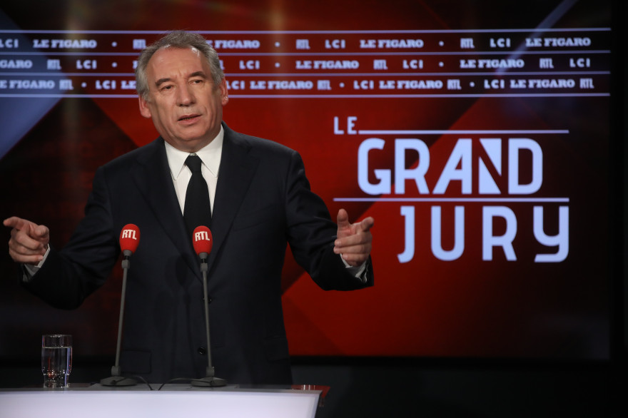 François Bayrou au Grand Jury RTL, Le Figaro, LCI