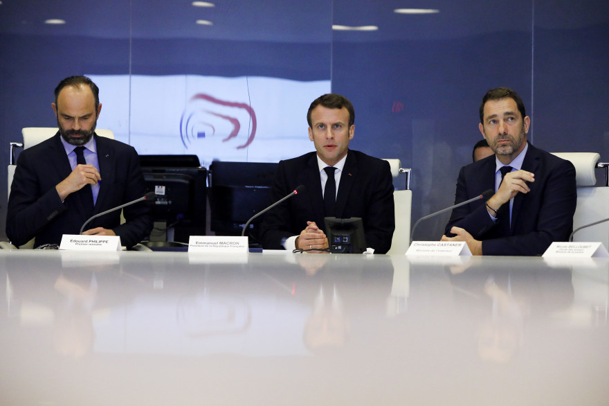Philippe, Macron et Castaner en réunion après les violences à Paris