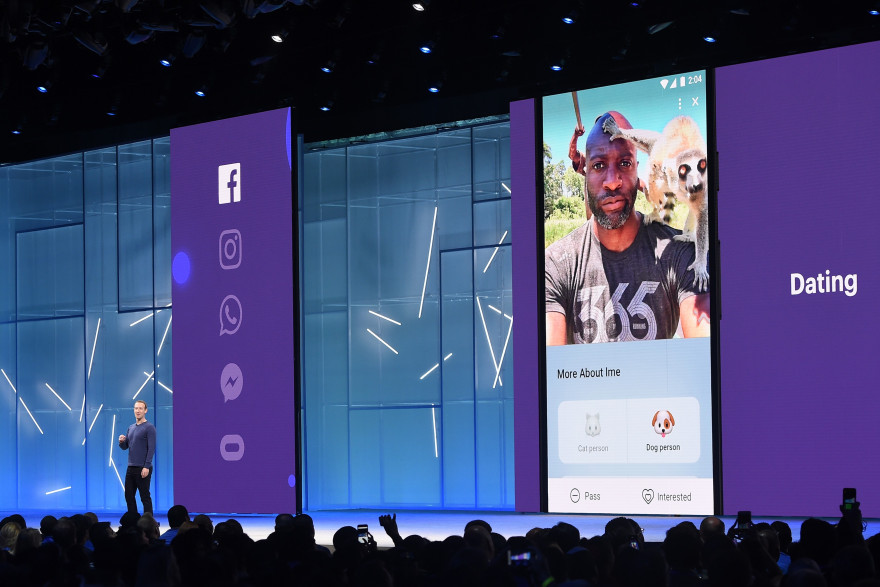 Facebook Dating a été annoncé lors de la conférence Facebook F8 en mai 2018