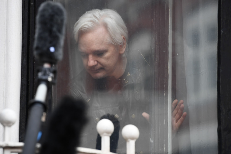 Julian Assange à l'ambassade d'Équateur à Londres