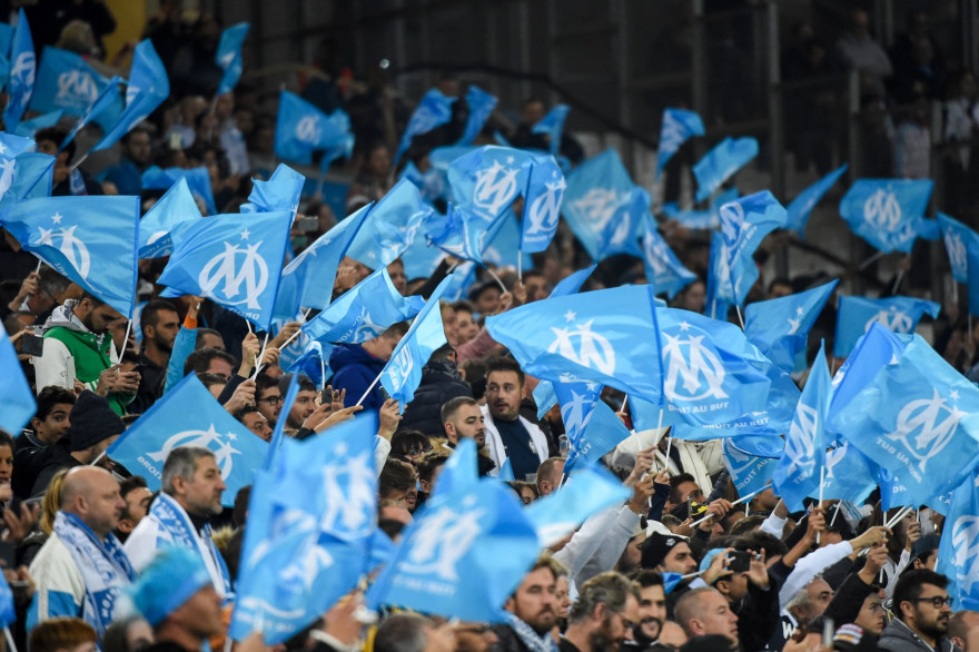 Des supporters de l'OM en octobre 2018
