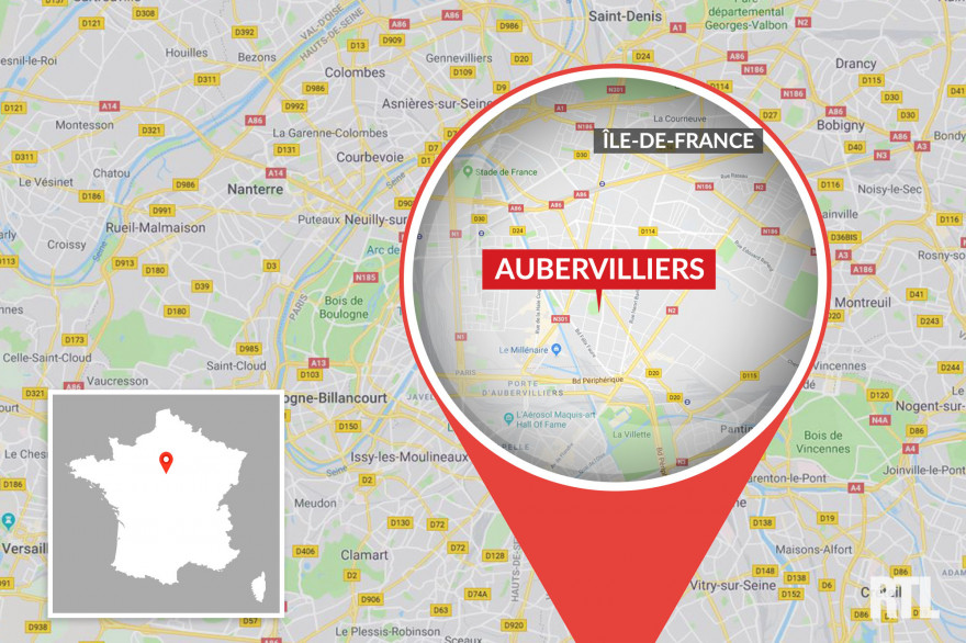 La ville d'Aubervilliers est située en Seine-Saint-Denis