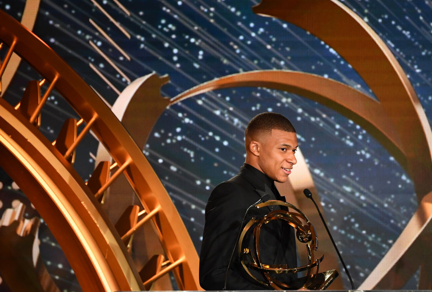 Kylian Mbappé, le 19 mai 2019 lors des trophées UNFP.