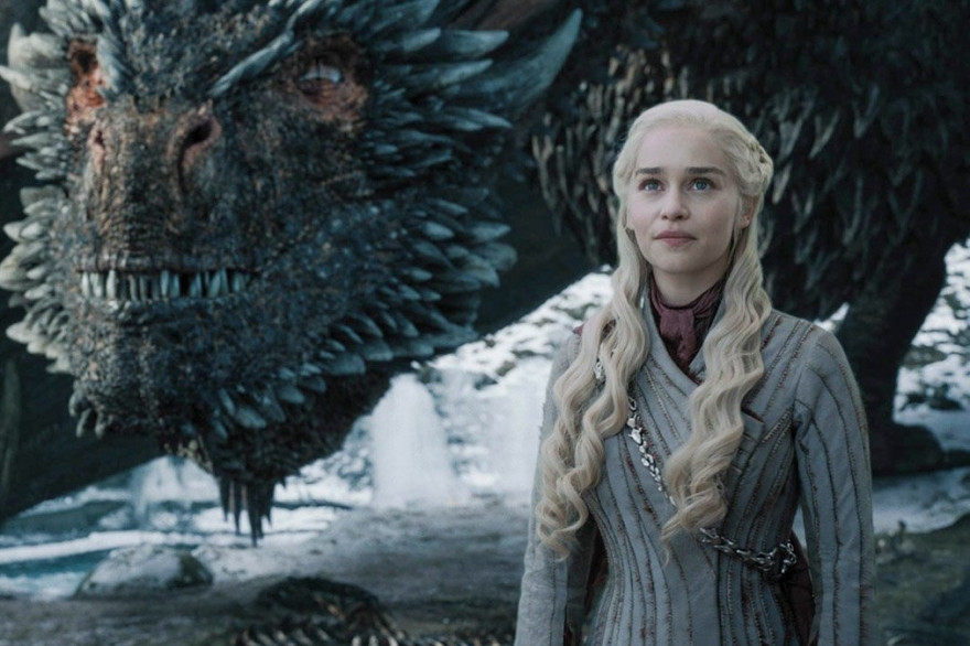Daenerys Targaryen et Drogon dans la saison 8 de "Game of Thrones"