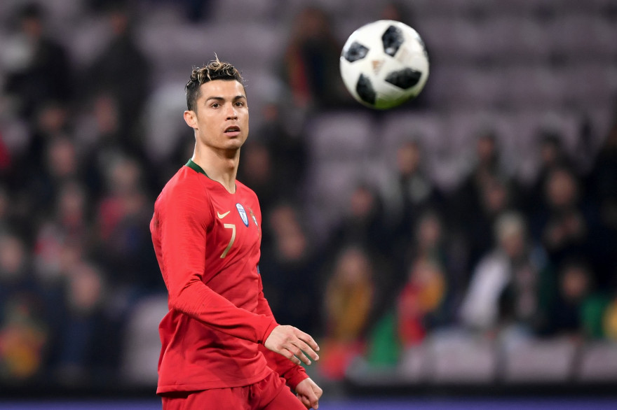 Cristoiano Ronaldo avec le Portugal le 26 mars 2018 à Genève